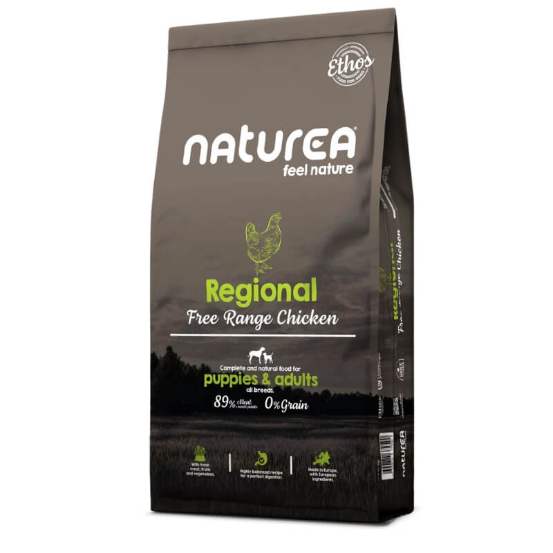 Ξηρά τροφή σκύλου Naturea Ethos Regional Free Range Με κοτόπουλο 10kg