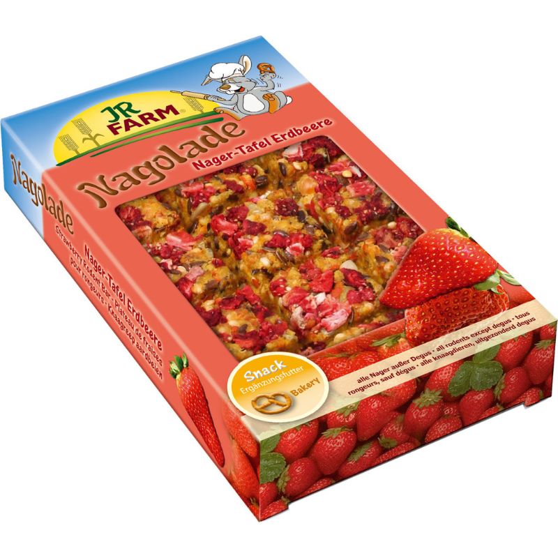 JR Farm Strawberry Small Animal Bar Μπάρες Φράουλας Για Τρωκτικά 125gr.